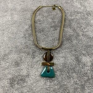 Trina‎ Turk Green Statement Necklace 16 Inches